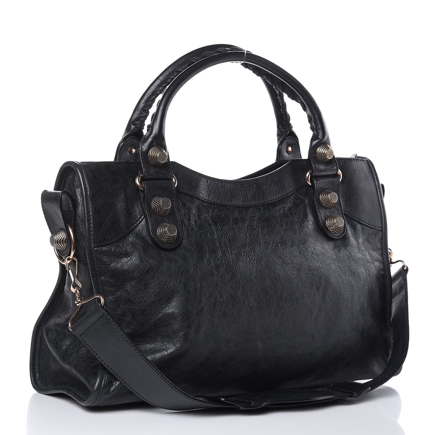 Agneau Giant 21 Rose Gold Hardware City Black