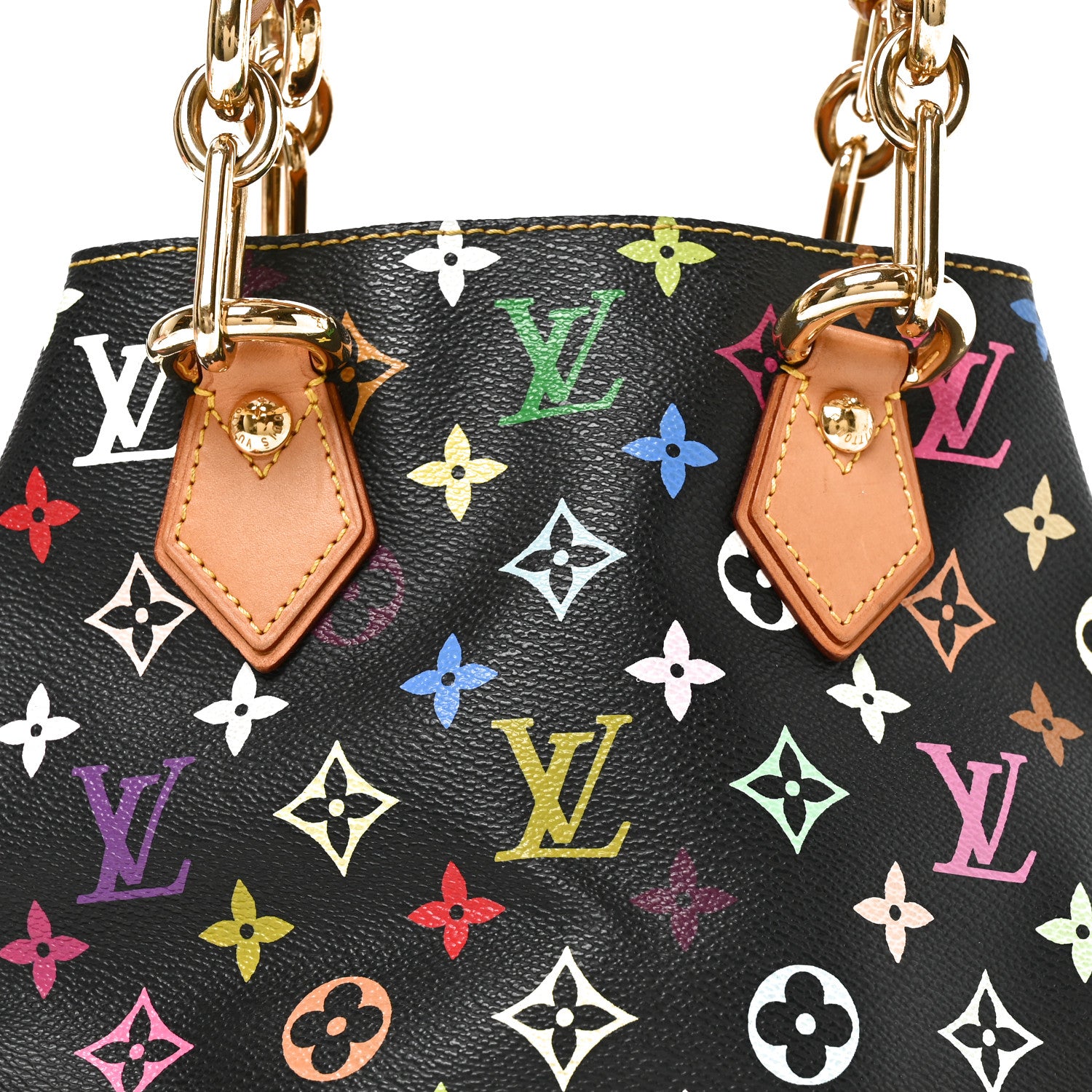 Louis Vuitton Monogram Multicolor Audra Black 7 of 9