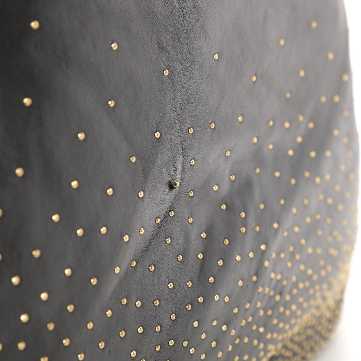 Lambskin Zoe Studded Hobo Black