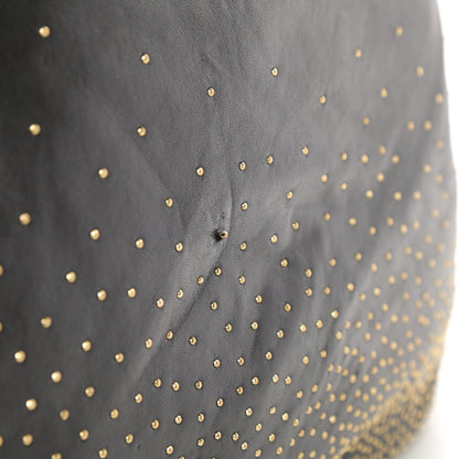Jimmy Choo Lambskin Zoe Studded Hobo Black 14 of 15