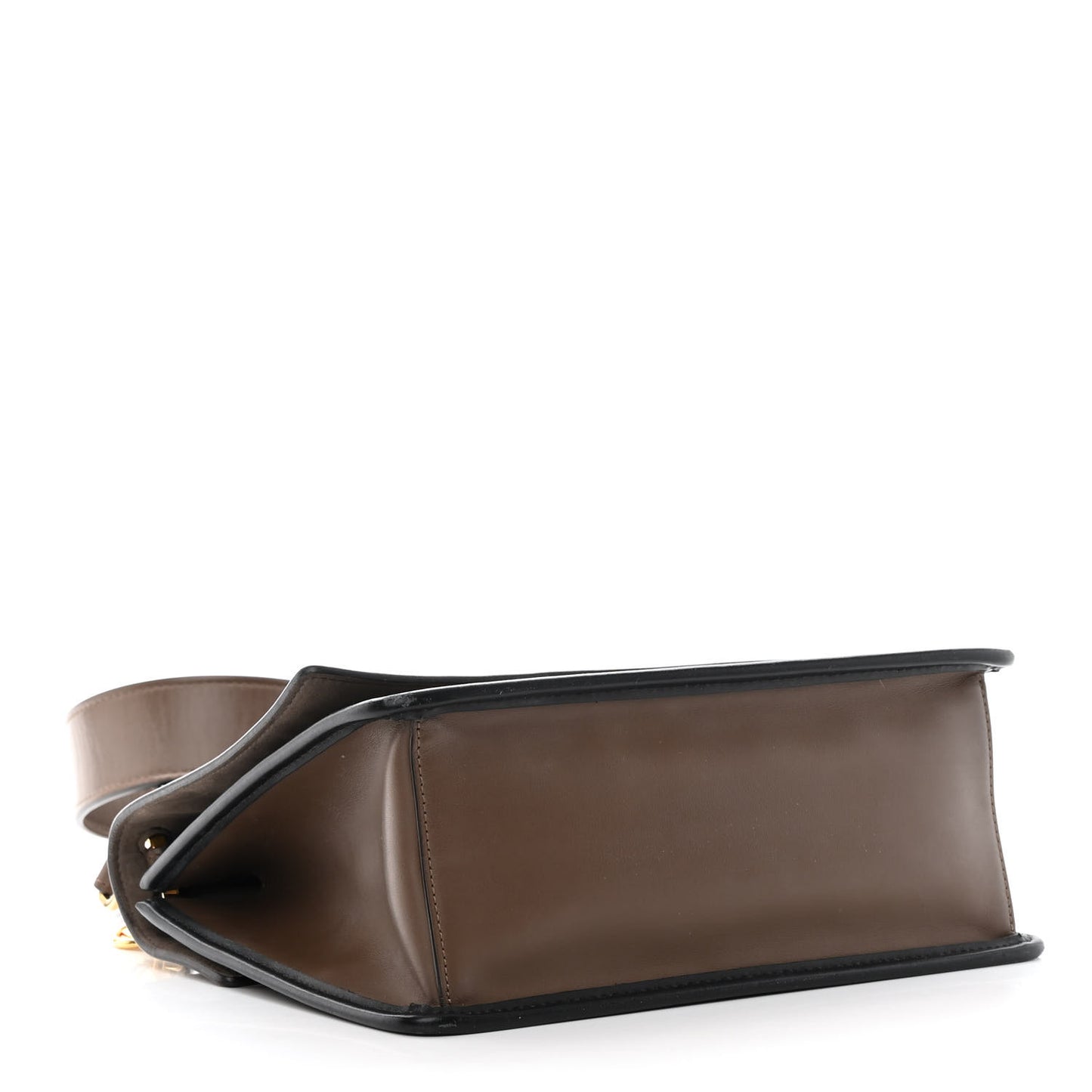 Vitello Century F is Fendi Bi-Color FF 1974 Embossed Kan I Shoulder Bag Maya Black