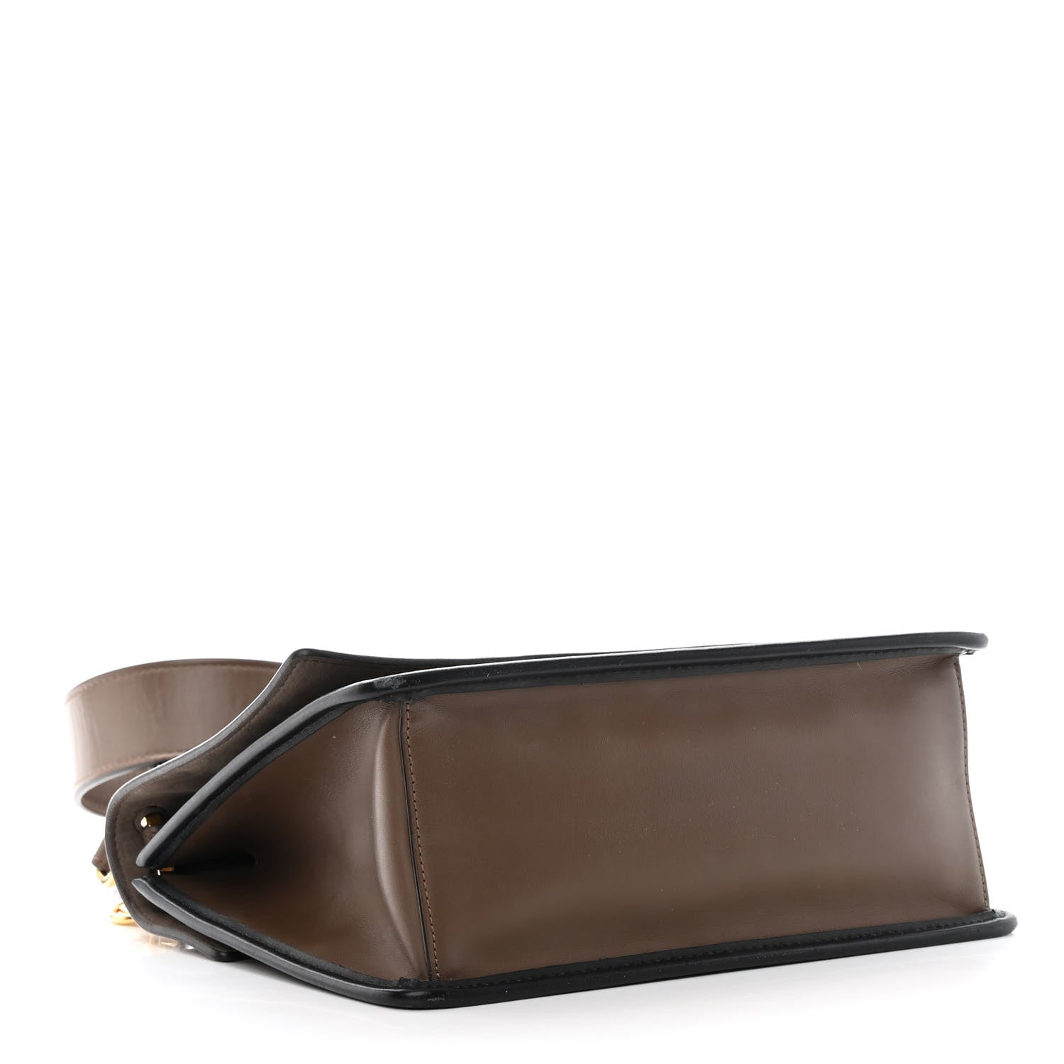 Fendi Vitello Century F is Fendi Bi-Color FF 1974 Embossed Kan I Shoulder Bag Maya Black 4 of 20