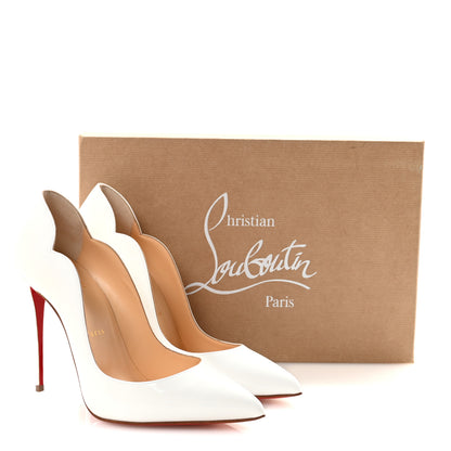 Christian Louboutin Patent Hot Chick 100 Pumps 39 White 9 of 9