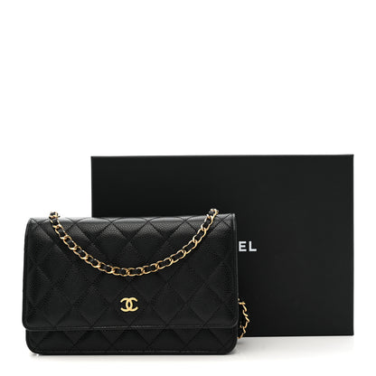 Chanel Caviar Quilted Wallet on Chain WOC Black 12 of 12