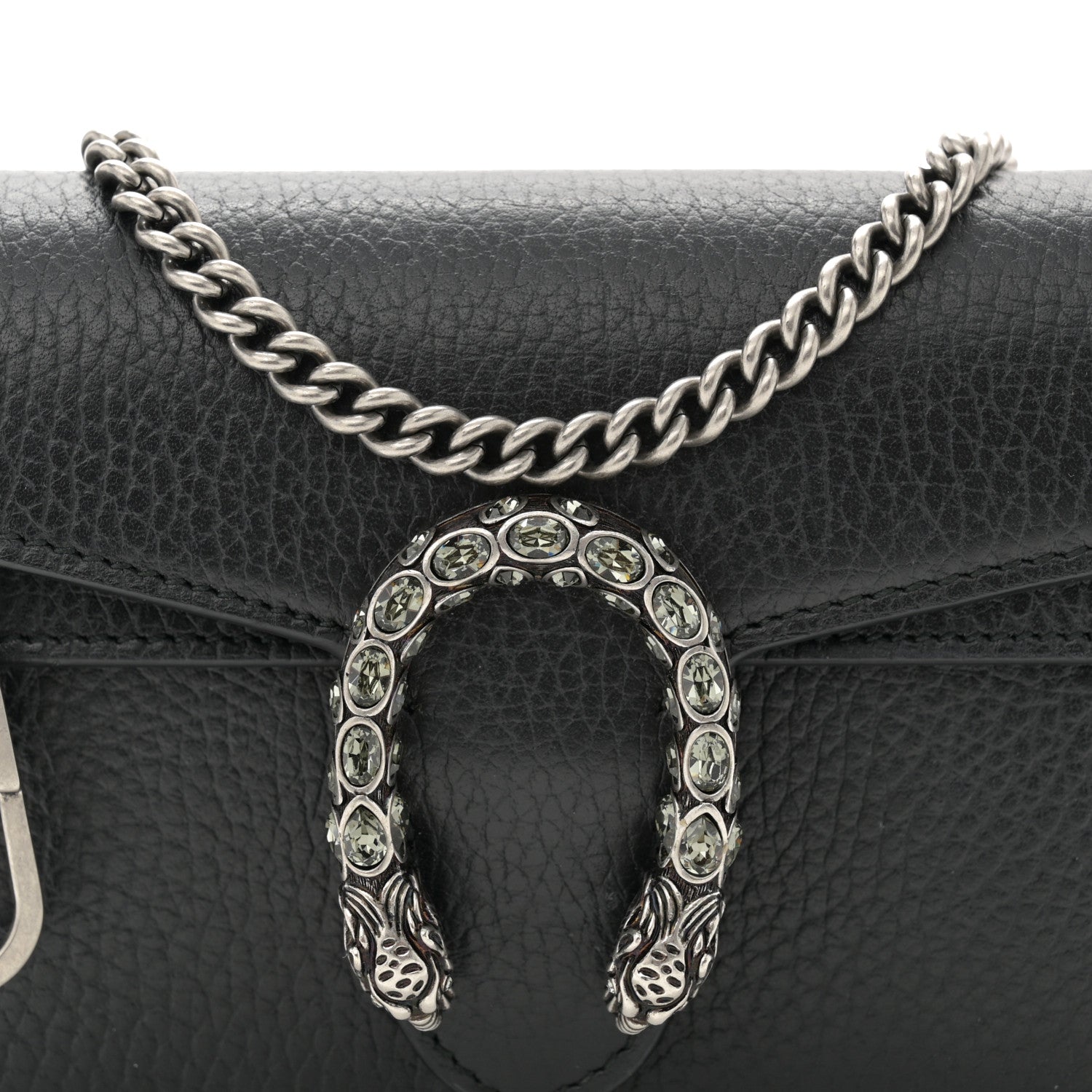 Gucci Calfskin Super Mini Dionysus Shoulder Bag Black 7 of 10