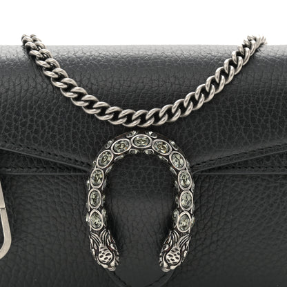 Gucci Calfskin Super Mini Dionysus Shoulder Bag Black 7 of 10