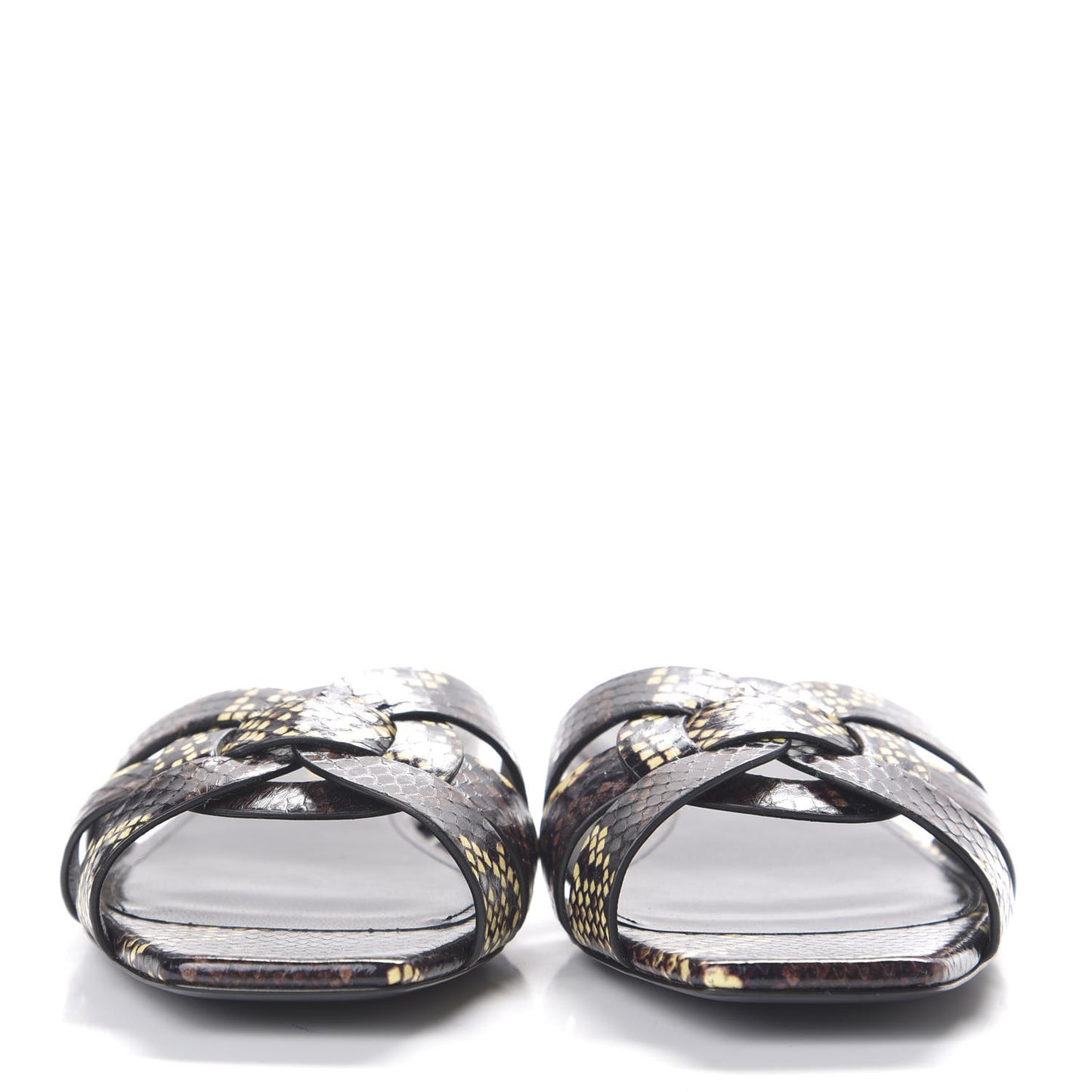 Snakeskin Tribute 05 Slide Sandals 37.5 Oro
