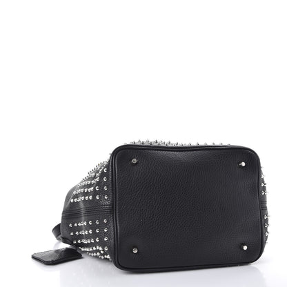 Burberry Calfskin Studded Medium Susanna Hobo Black 4 of 9