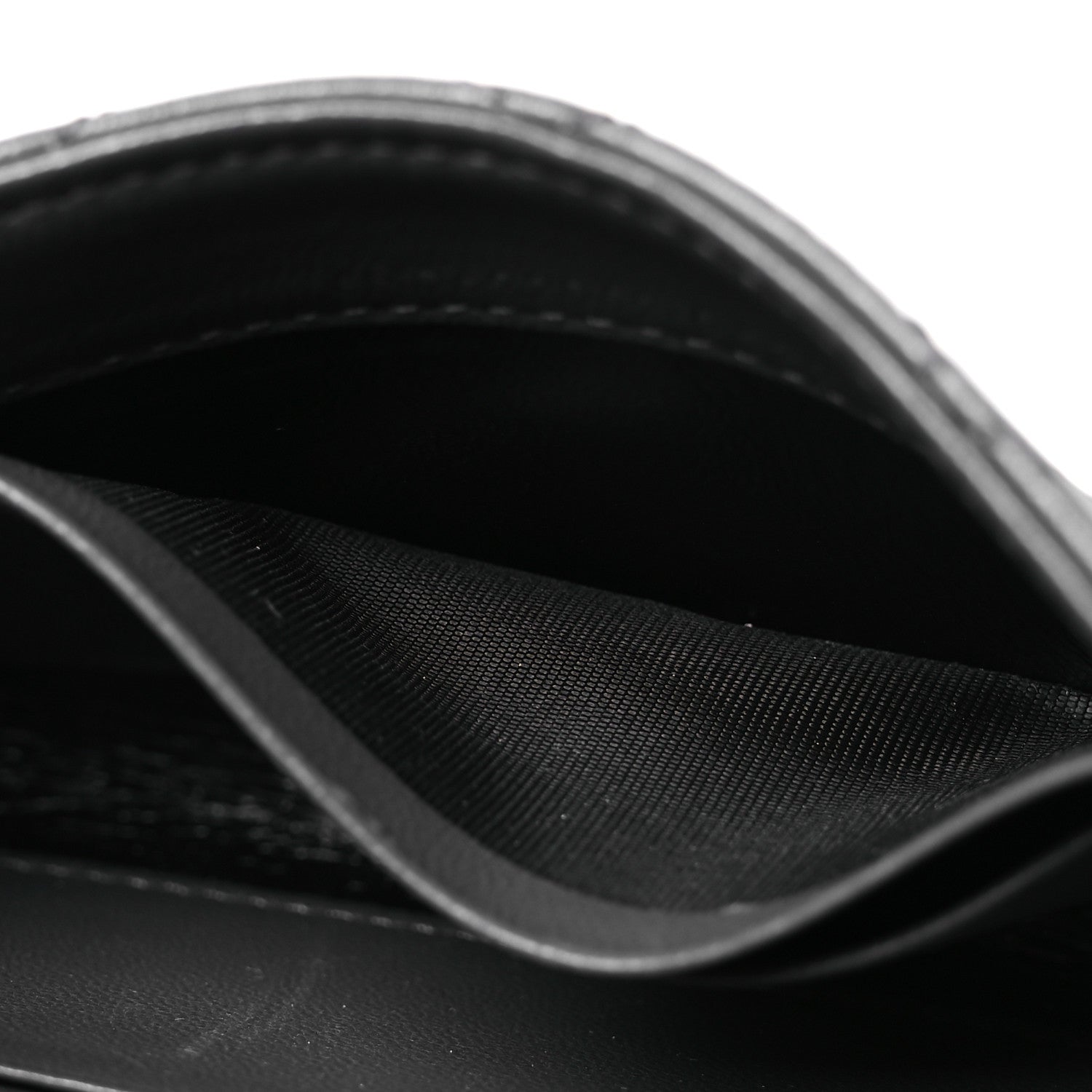 Saint Laurent Lambskin Quilted Monogram Gaby Small Envelope Wallet Fog 6 of 15