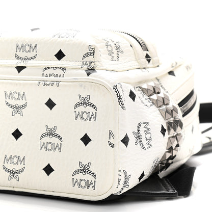 MCM Visetos Side Stud Mini Stark Backpack White 9 of 9
