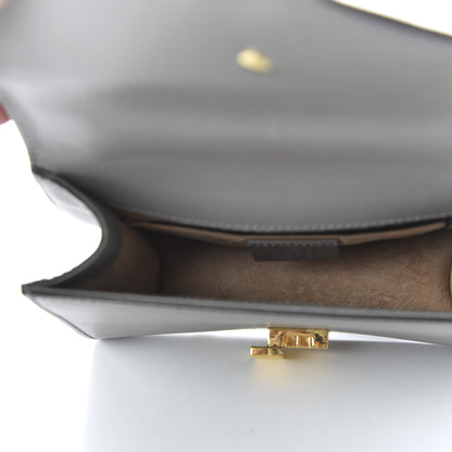 Gucci Calfskin Mini Sylvie Chain Shoulder Bag Deep Grey 4 of 14
