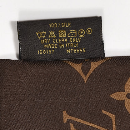 Louis Vuitton Silk Monogram Confidential Bandeau Brown 4 of 4