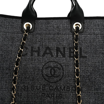 Chanel Lurex Boucle Medium Deauville Tote Black 8 of 10