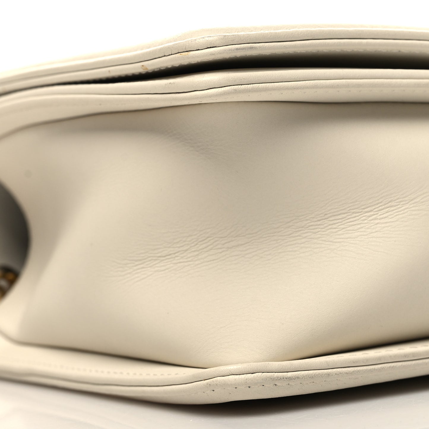 Caviar Suede Calfskin Chevron New Medium Boy Flap White