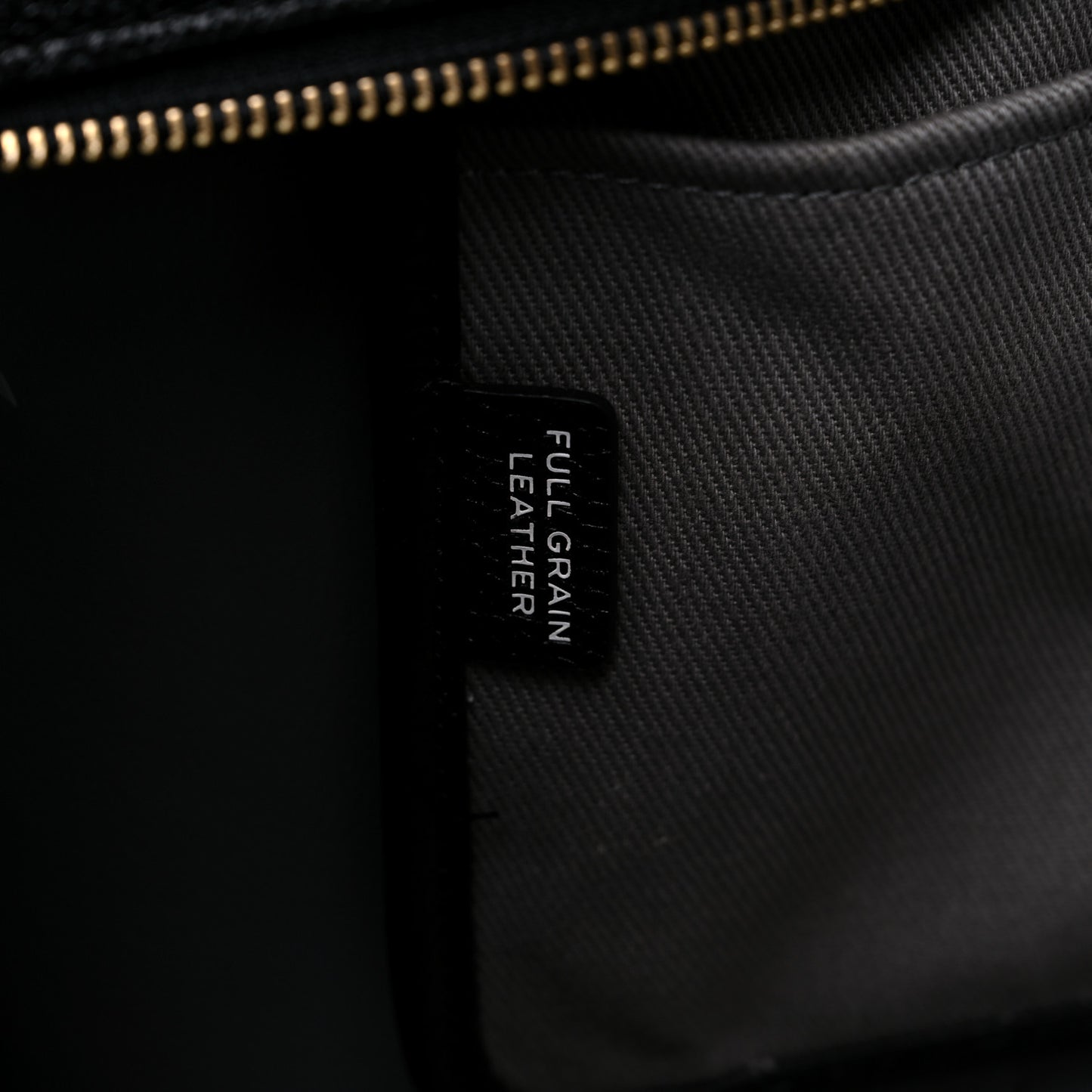 Grained Calfskin Large The Tote Bag Black