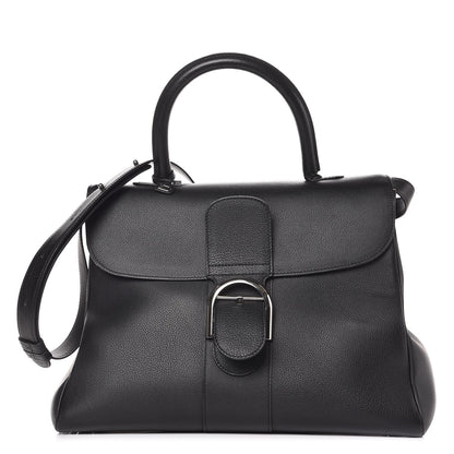 Delvaux Grained Calfskin GM Brillant Satchel Black 1 of 8