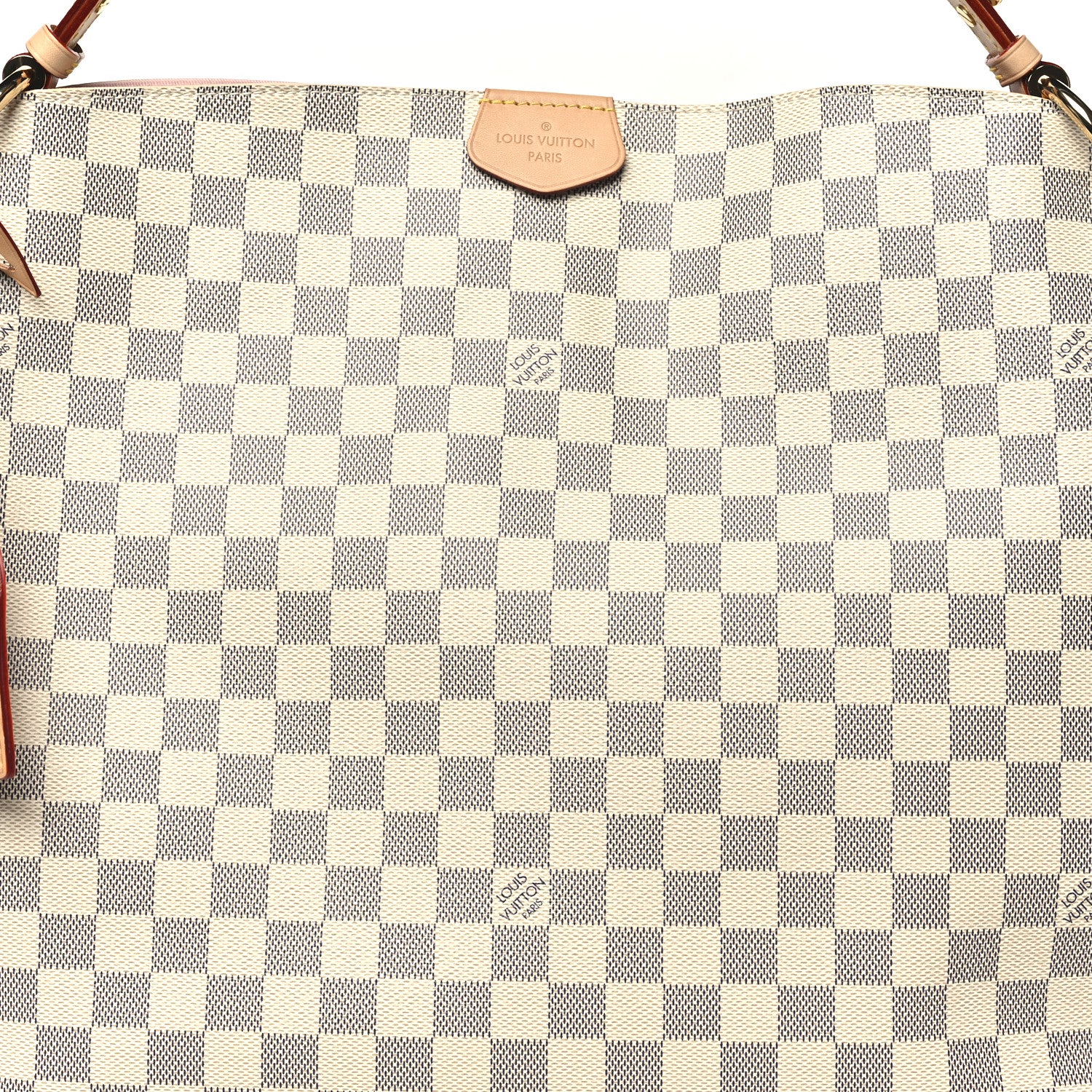 Louis Vuitton Damier Azur Graceful MM Rose Ballerine 6 of 9