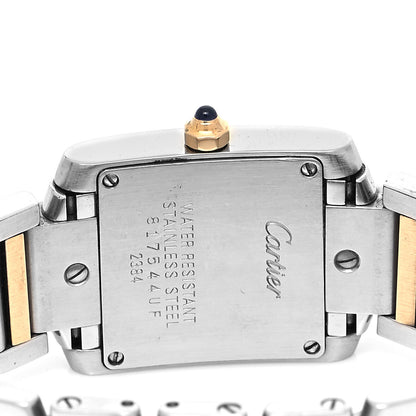 Cartier Stainless Steel 18K Yellow Gold 20mm Tank Francaise Quartz Watch 4 of 4