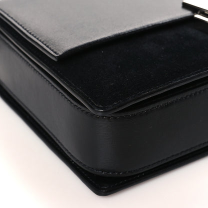 Saint Laurent Smooth Calfskin Suede Medium Bellechasse Black 8 of 9