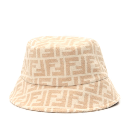 Fendi Wool Silk FF Bucket Hat M Beige 5 of 8