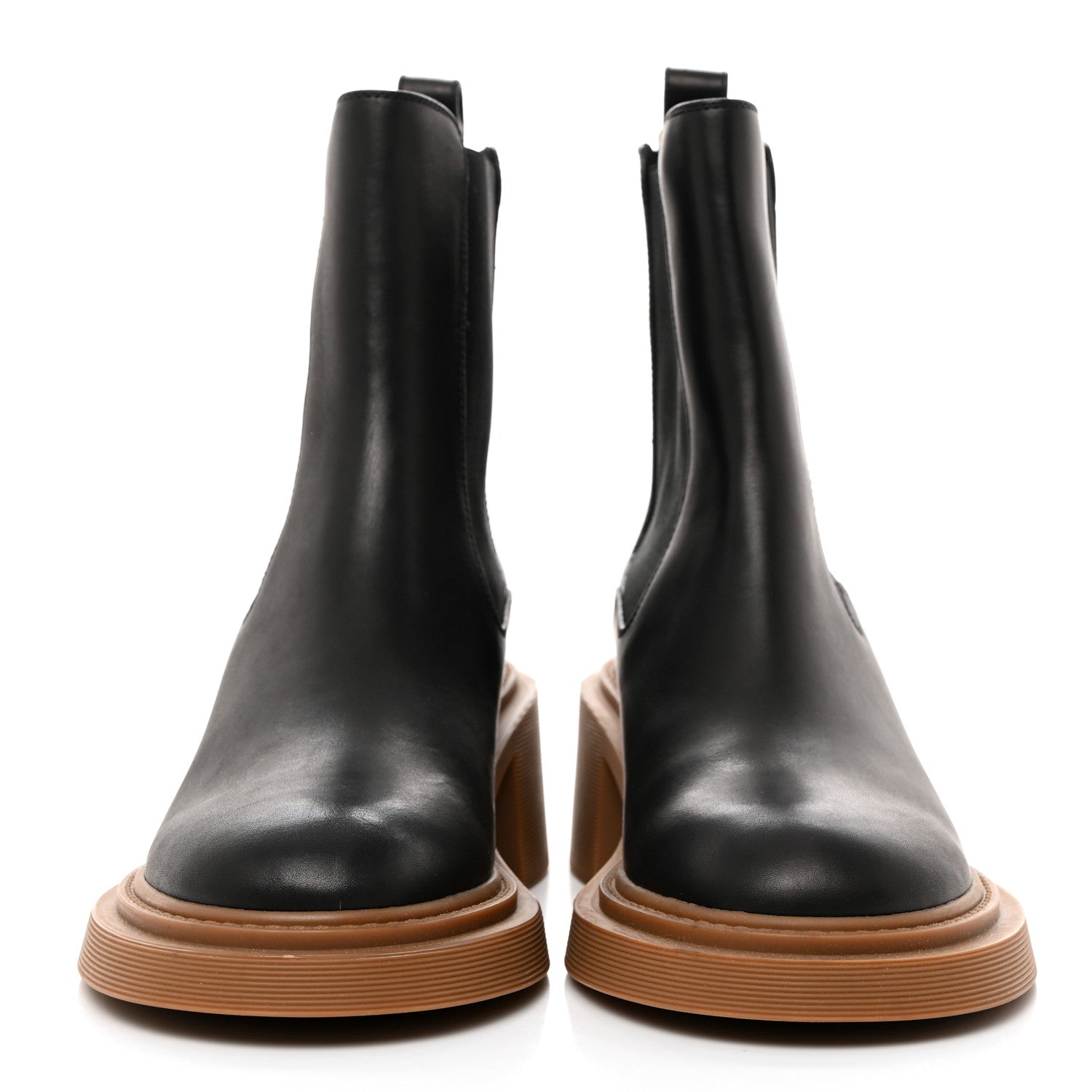 Loewe Calfskin Chelsea Boots 40 Black Tan 2 of 8