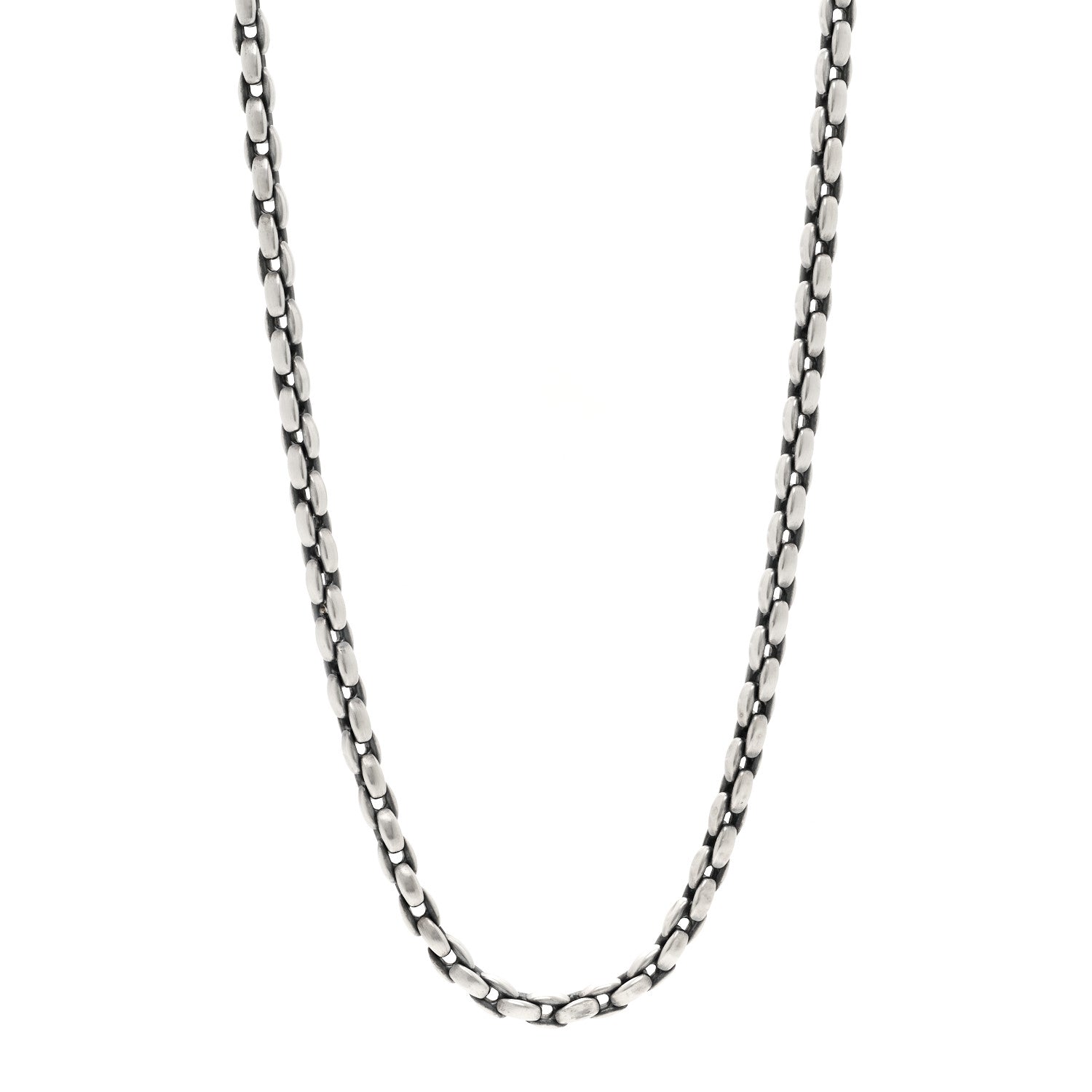 David Yurman Sterling Silver 6.5mm Streamline Elongated Chain Necklace 1 of 5