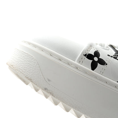 Louis Vuitton Calfskin Monogram Debossed Time Out Sneakers 39 Black 13 of 13