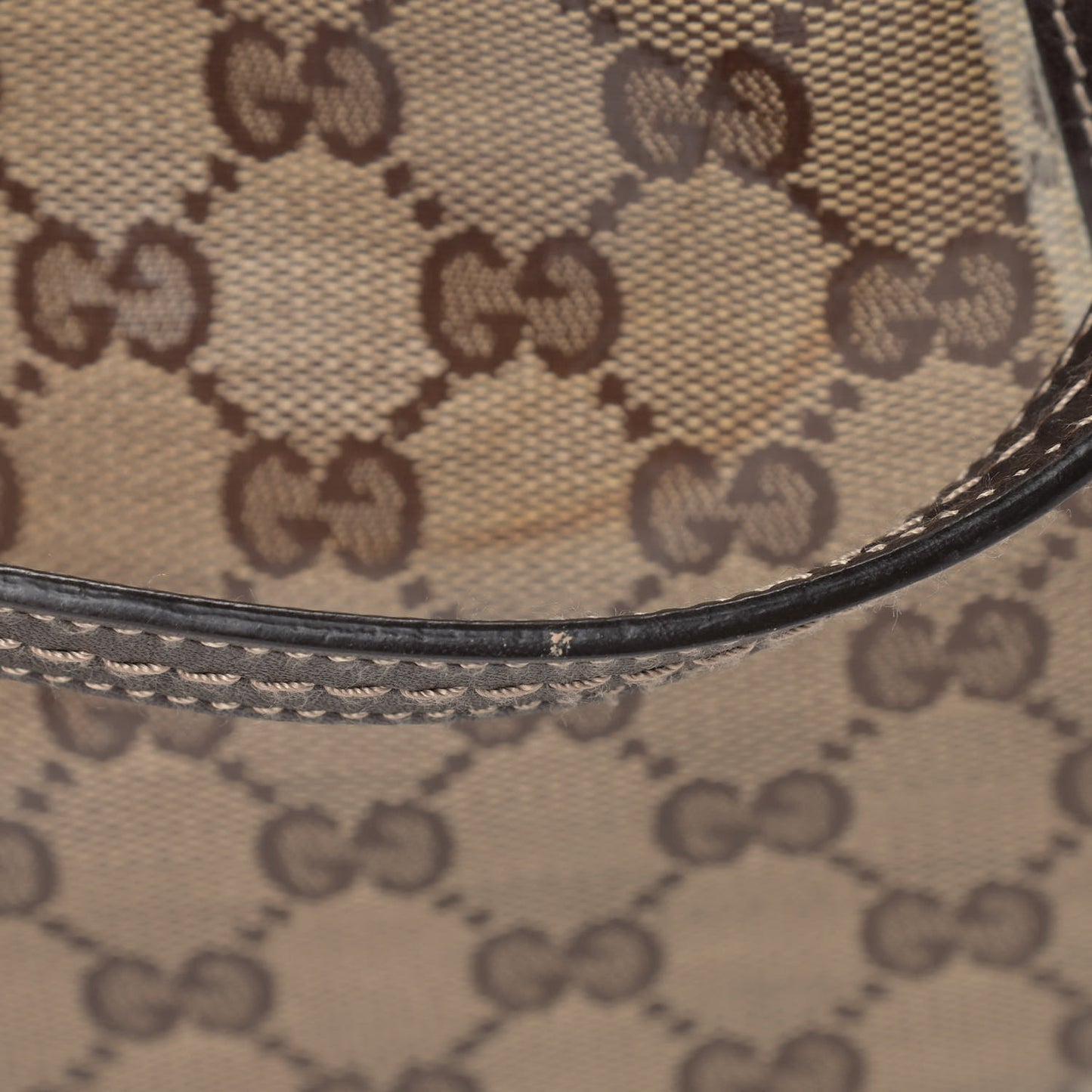Crystal Monogram Duchessa Flap Shoulder Bag Dark Brown