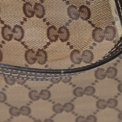 Gucci Crystal Monogram Duchessa Flap Shoulder Bag Dark Brown 13 of 14