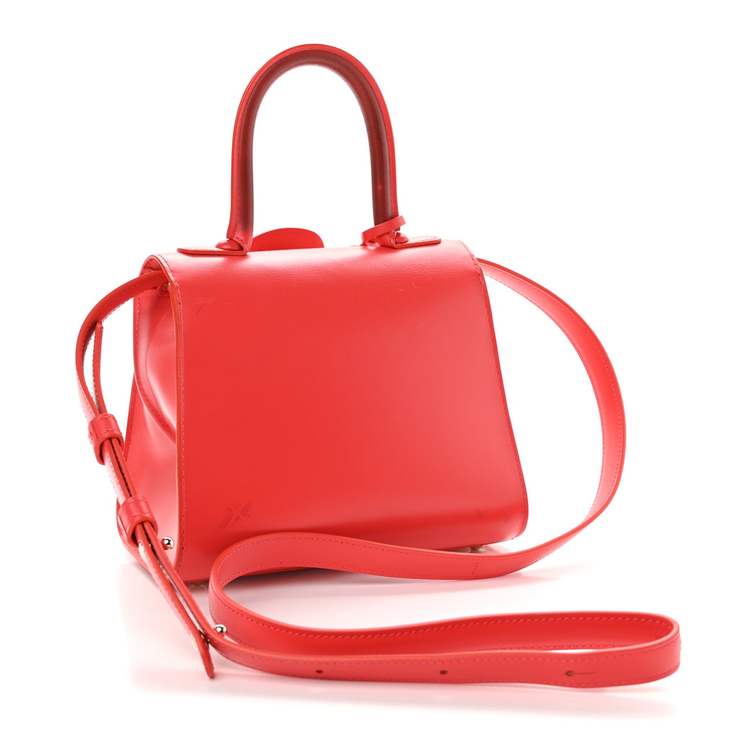 Delvaux Box Calfskin Mini Brillant Satchel Coral 3 of 13