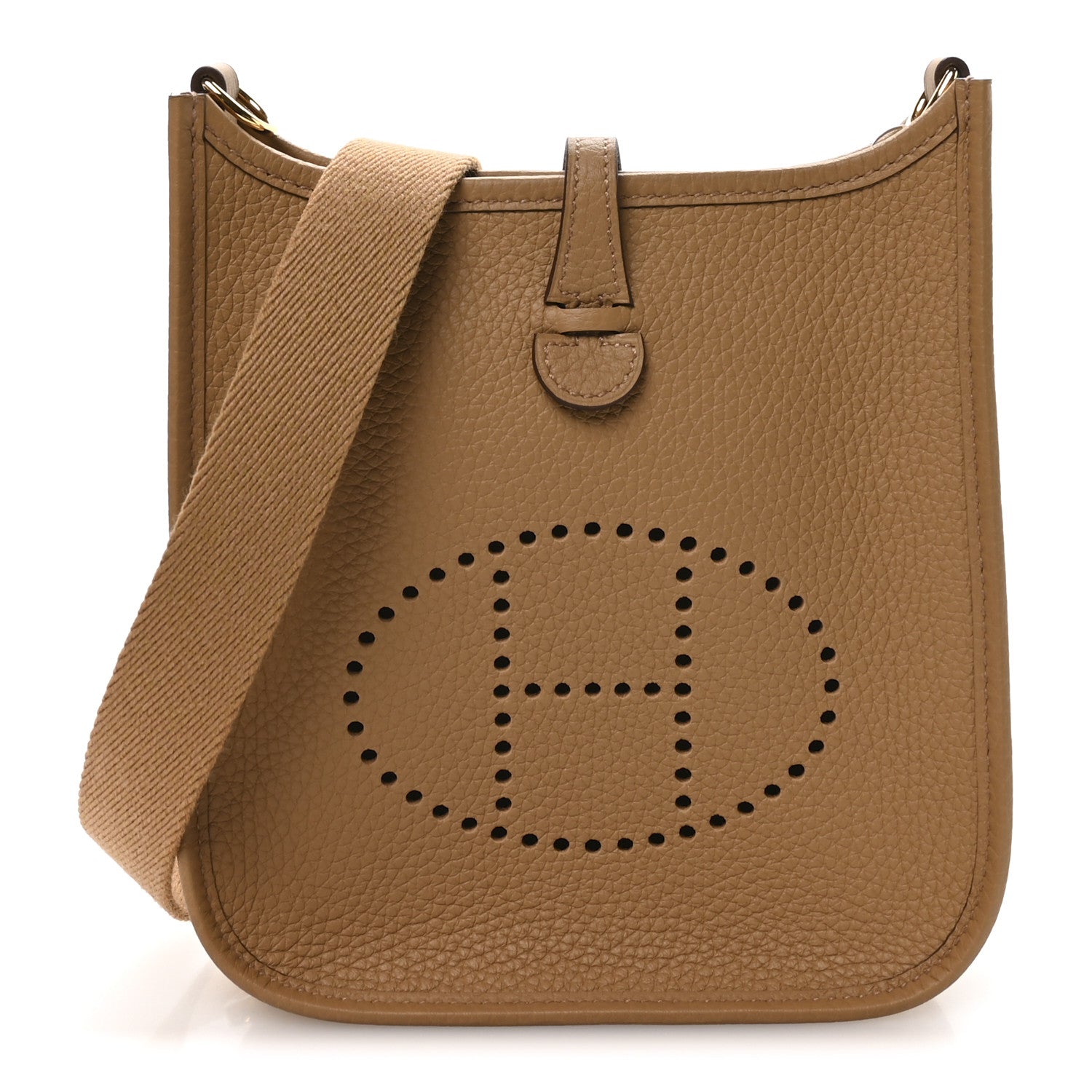 Hermes Taurillon Clemence Evelyne TPM Biscuit 1 of 11