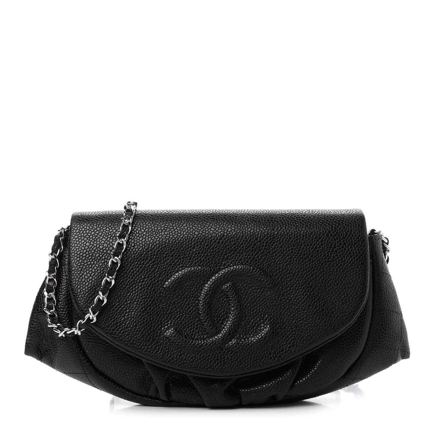 Caviar Half Moon Wallet On Chain WOC Black