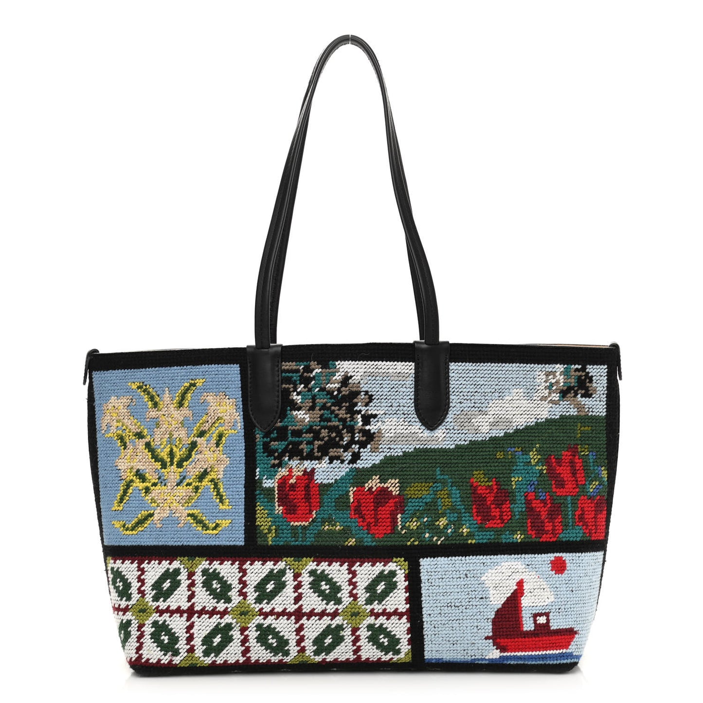 Tapestry Patchwork Small Shopper Tote in Multicolor