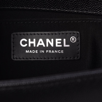 Chanel Caviar Quilted Medium Boy Flap Black 6 of 9