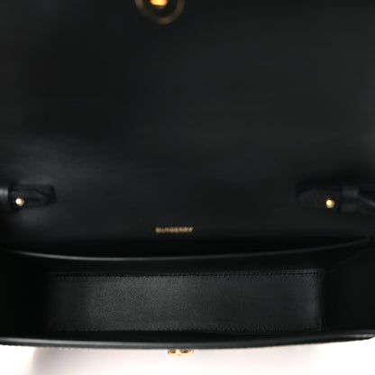 Burberry Calfskin Vintage Check New Hampshire Bag Black 5 of 8