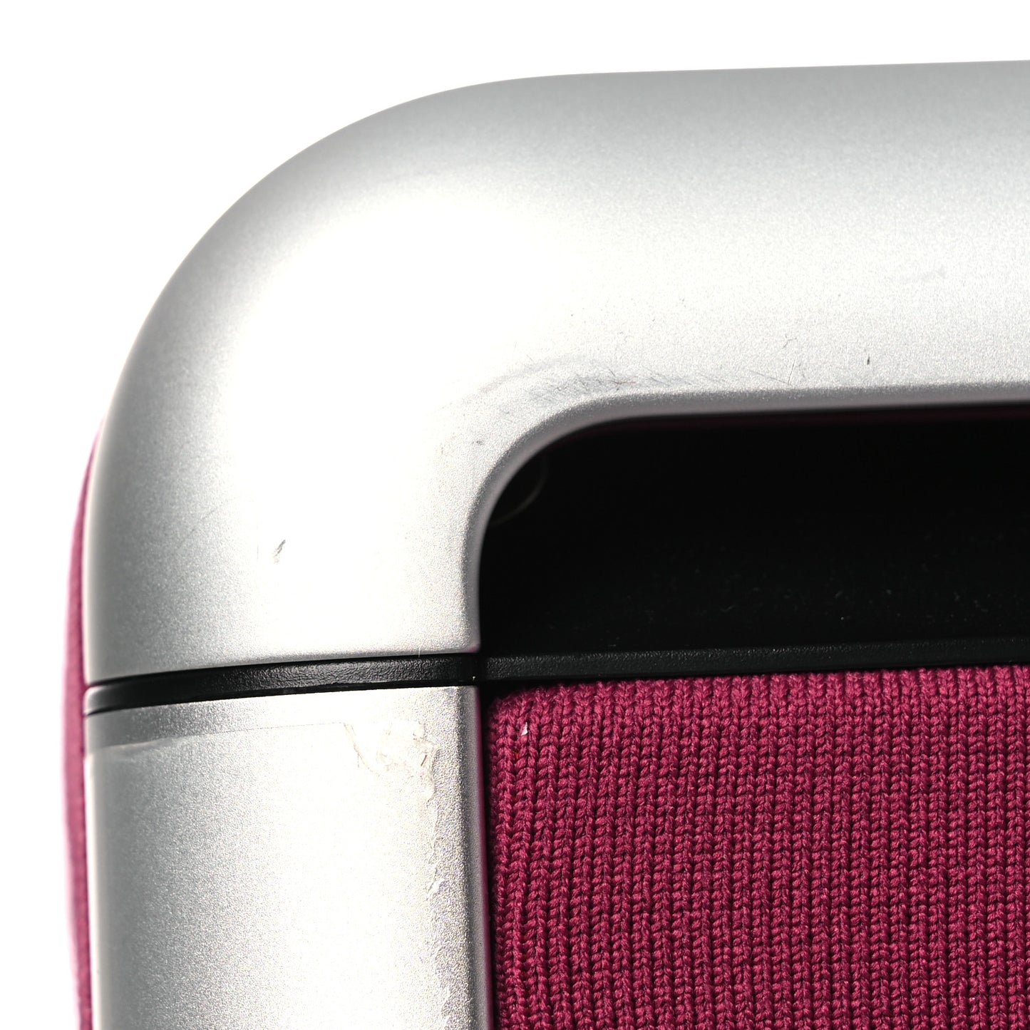 Knit Monogram Horizon Soft 55 Suitcase Fuchsia