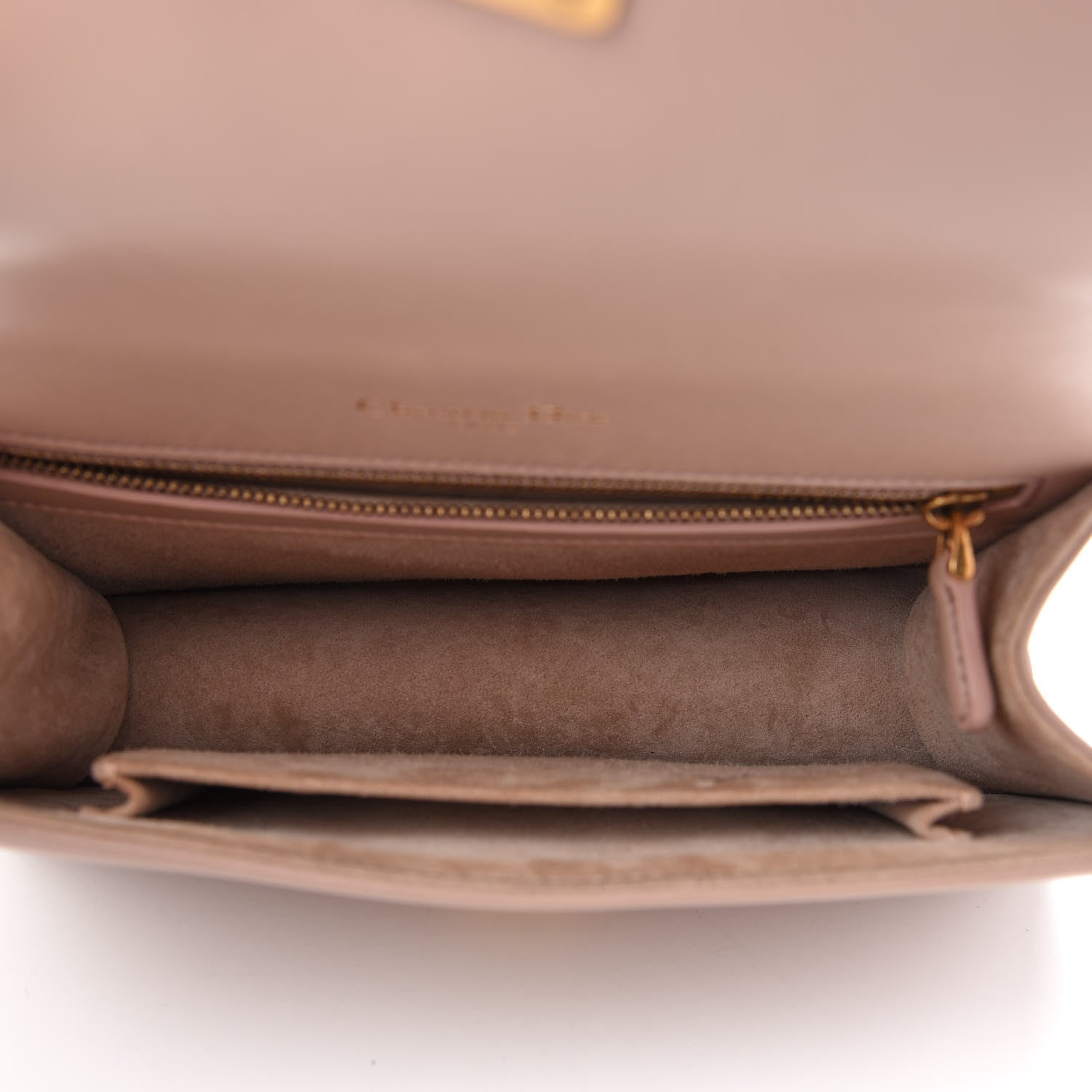 Christian Dior Lambskin Studded Medium Diorama Flap Bag Nude 5 of 9