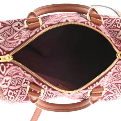 Louis Vuitton Jacquard Since 1854 Speedy Bandouliere 25 Bordeaux 5 of 10