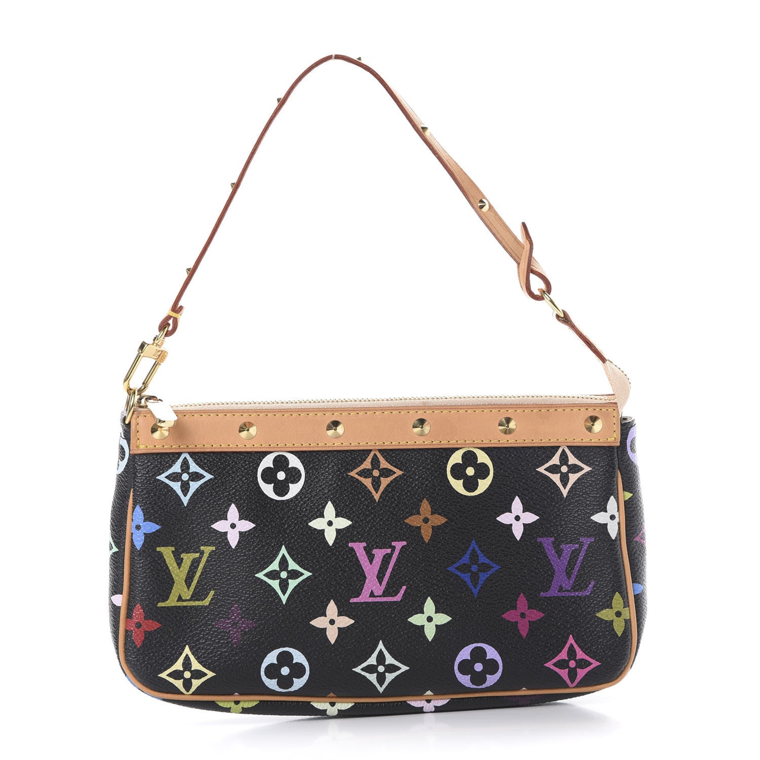 Louis Vuitton Monogram Multicolor Pochette Accessories Black 1 of 11