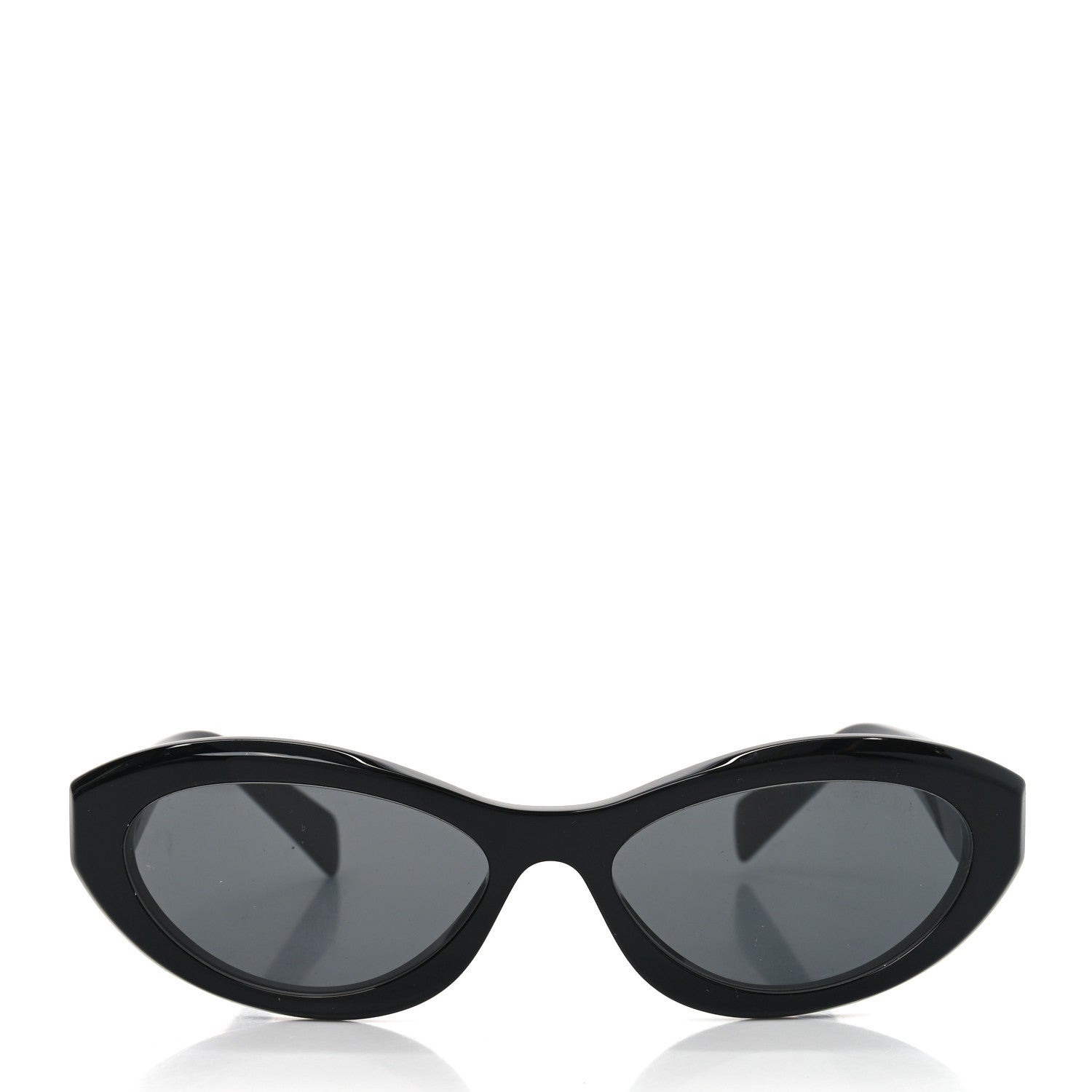 Prada Acetate Oval Sunglasses SPR 26Z Black 2 of 7