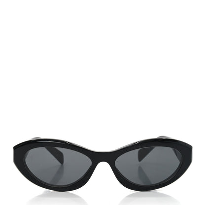 Prada Acetate Oval Sunglasses SPR 26Z Black 2 of 7