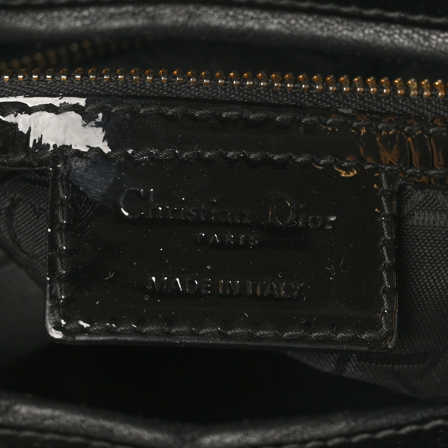 Christian Dior Patent Cannage Large Lady Dior Black 6 of 10