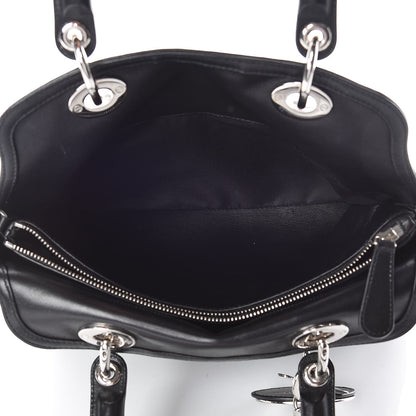 Christian Dior Lambskin Cannage Medium Granville Tote Black 6 of 20