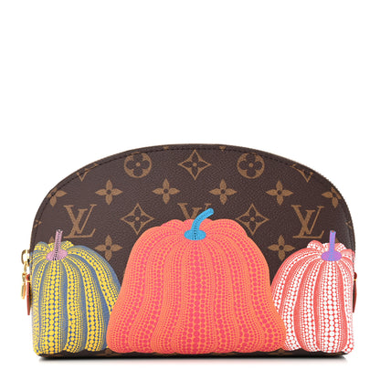 Louis Vuitton LV X YK Monogram Printed Kusama Pumpkin Cosmetic Pouch 1 of 8