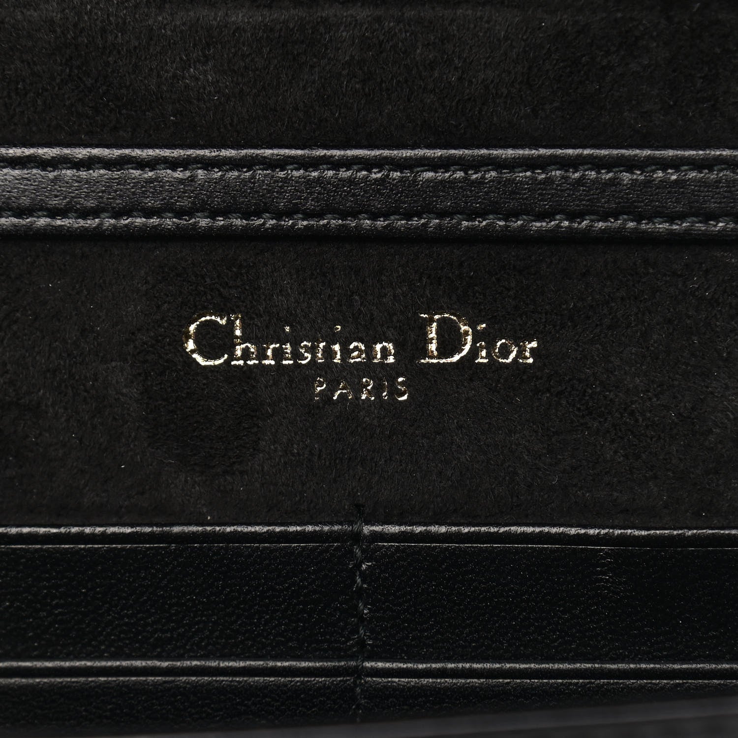 Christian Dior Patent Studded Diorama Wallet on Chain Pouch Black 6 of 10