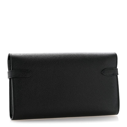 Hermes Epsom Kelly Longue Wallet Black 3 of 10