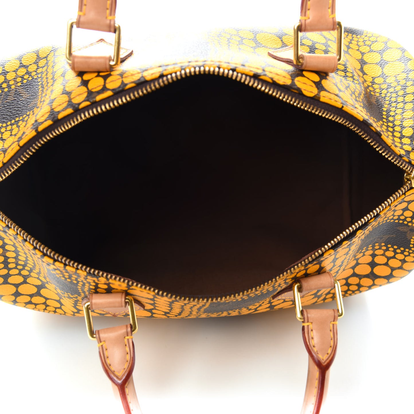 Monogram Kusama Town Speedy 30 Yellow