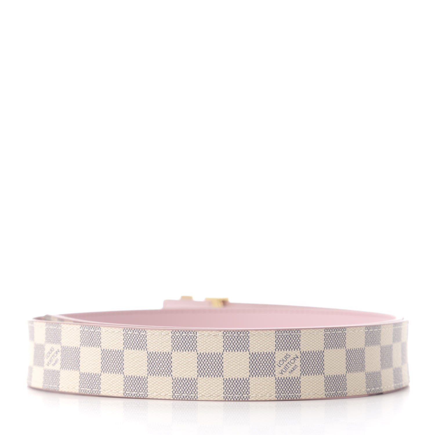 Louis Vuitton Damier Azur 30mm LV Initiales Reversible Belt 80 32 Pink 4 of 4