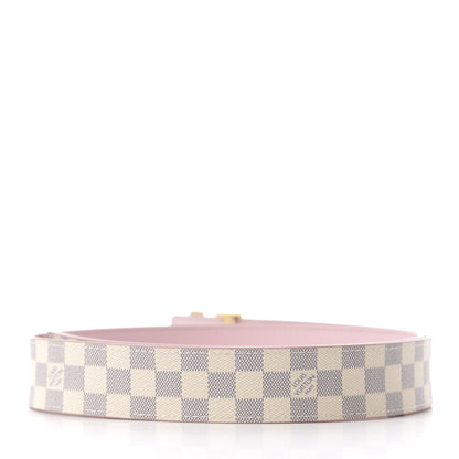Louis Vuitton Damier Azur 30mm LV Initiales Reversible Belt 80 32 Pink 4 of 4