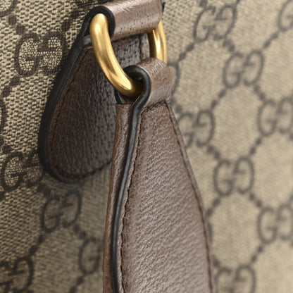 Gucci GG Supreme Monogram Web Medium Neo Vintage Flap Messenger Bag Beige New Acero 15 of 15